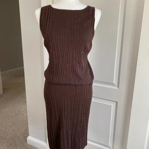 TSE knit set, stylish, luxury brand